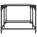 vidaXL Konferenčné stolíky čierna sklenená doska 98,5x50x40 cm oceľ