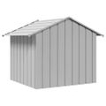 vidaXL Búda pre psa so strechou 131x101x102 cm, pozinkovaná oceľ