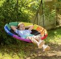 Kruhová záhradná hojdačka 100 cm Kruzzel 25285 čapí hniezdo Kruhová zahradní houpačka 100 cm Kruzzel 25285 čapí hnízdo