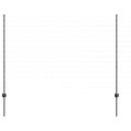 vidaXL Euro oplotenie s pilierom 10 x 1,6 m PVC potiahnutá oceľ Sivá