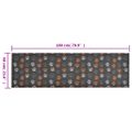 vidaXL Kuchynský koberec umývateľný Paws 60x180 cm zamat