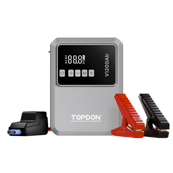 TOPDON Car Jump Starter Jump Surge V1200air/10000mAh/1200A/6,0l benzín/4,5l nafta