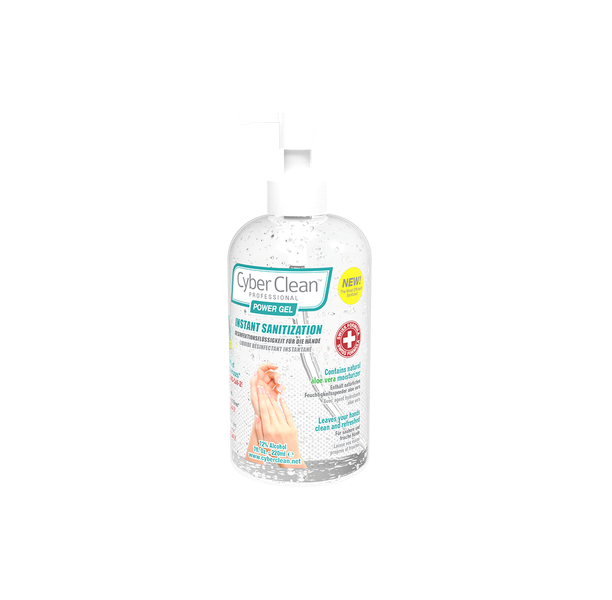 CyberClean POWER GÉL - instant liquid sanitizer 7 oz / 220 ml (47029)