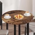 vidaXL Vrchná doska Ø 70 x 1,5 cm Okrúhly Kompozitné drevo Staré drevo