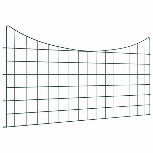 vidaXL Sada plotu pre rybník 5 pcs Zelená 100 x 50 cm Oceľ