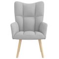 VidaXL Relaxačné kreslo Cloud Grey Fabric