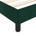 vidaXL Posteľ bez matraca tmavozelený 80x200 cm zamat