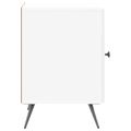 vidaXL Nočný stolík Biela s vysokým leskom 43 x 34,5 x 50 cm