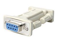 F/F - Null modem adaptér - DB-9 (F) na DB-9 (F) - NM9FF - Null modem adaptér - DB-9 (F) na DB-9 (F) - pre P/N: EC1S952, EC2S952, PCI2S232485I