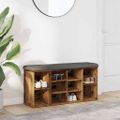 vidaXL Lavička na topánky Old Wood 102x32x50 cm Engineered Wood