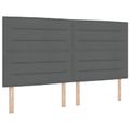 vidaXL Posteľ boxspring s matracom Tmavosivá 140 x 190 cm Látka