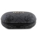 Bluetooth slúchadlá Guess GUTWSP4EGK TWS ENC 4G PU METAL LOGO čierne