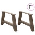 vidaXL Nohy konferenčného stolíka v tvare A, 2 ks, 60 x (30-31) cm, oceľ