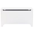 vidaXL Úložný box s vekom RANA biely 100x49x54 cm borovicový masív