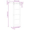 vidaXL Posuvné dvere Prírodná 73,5 x 211 cm Borovicový masív