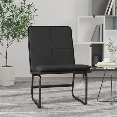 vidaXL Kreslo čierne 54x75x76 cm umelá koža
