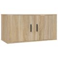 vidaXL Nástenné TV skrinky 2 ks dub sonoma 80x34,5x40 cm