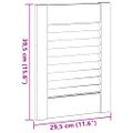 vidaXL Dvere skriniek Louvred Design 4 ks Biela 39,5x29,5 cm