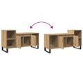 vidaXL TV skrinka dub artisan 100x35x55 cm spracované drevo
