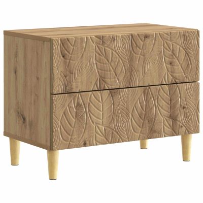 vidaXL Nočný stolík Dub artisan 62 x 34,5 x 48 cm Kompozitné drevo