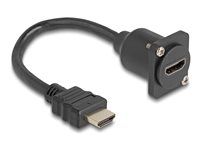 D-Type HDMI kábel samec na samicu čierny 2