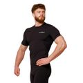 Kompresné tričko Mid Black - GymBeam, veľkosť L