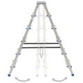 vidaXL 6-stupňový hliníkový obojstranný rebrík 136 cm