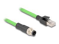 M12 Cable D-coded 4 pin male to RJ45 mal