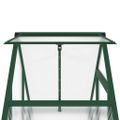 vidaXL Skleník so základovým rámom zelený 169x58x202 cm hliník