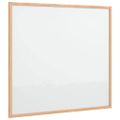 vidaXL Magnetická biela tabuľa s rámom z masívneho borovicového dreva 60x55 cm