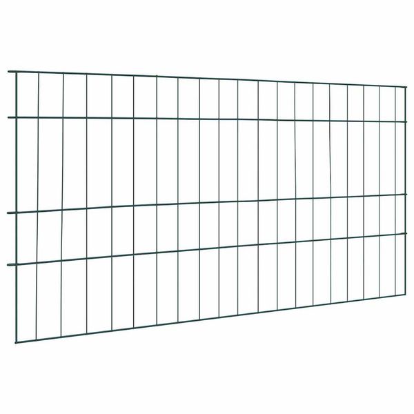 vidaXL Sada plotu pre rybník 5 pcs Zelená 100 x 50 cm Oceľ
