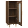vidaXL Komoda hnedý dub 34,5x34x90 cm spracované drevo