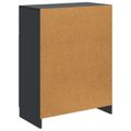 vidaXL Servírovacia skriňa Čierna 66 x 34,5 x 87 cm Kompozitné drevo