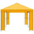 vidaXL Záhradný altánok 6 x 3 m Žltá Polyester a oceľ 190 gsm