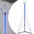 vidaXL LED vianočný stromček 483 LED modré 240 cm