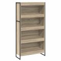 vidaXL Knižnica 80 x 30 x 155 cm Kompozitné drevo Sonoma