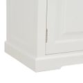 vidaXL TV stolík biely 90x30x40 cm drevený