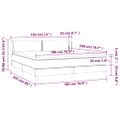 vidaXL Boxspring posteľ s matracom zelená 180x200 cm látka