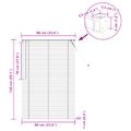 vidaXL Žalúzia Tmavohnedá s Vzorom 150 x 90 cm 25 mm PVC