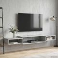vidaXL Nástenný TV kabinet Nástenná montáž Betónovo sivá