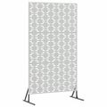 vidaXL Záves na zabezpečenie súkromia 100 x 50 x 180 cm Strieborná