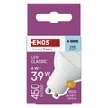 LED žiarovka Classic MR16 biela/ GU10 / 4 W (39 W) / 450 lm / Studená biela