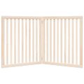 vidaXL Brána pre psa skladacia 2 panely 160 cm topoľové drevo