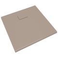 vidaXL Sprchová vanička SMC hnedá 80x80 cm