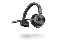 Voyager 4300 series - náhlavná súprava - náhlavná - Bluetooth - bezdrôtová - USB-C - čierna
