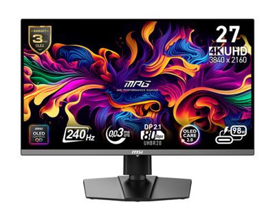 MSI MPG/272URX/26,5''/QD-OLED/4K UHD/240Hz/0,03ms/Čierna/3R