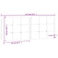 vidaXL Vankúš na čelo postele, Zadar, bielo čierny 137 cm, umelá koža