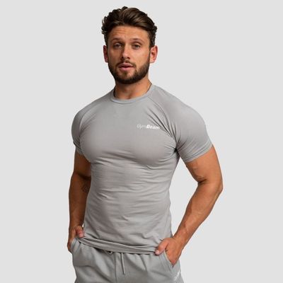 Tričko Fitted TRN Grey - GymBeam, veľkosť S, veľkosť oblečenia S