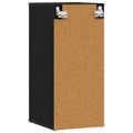 vidaXL Skrinky na topánky 2 ks dub čierny 32x35x70 cm kompoz. drevo