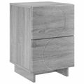 vidaXL Nočný stolík Sivý Sonoma 33,5 x 34,5 x 50 cm Kompozitné drevo